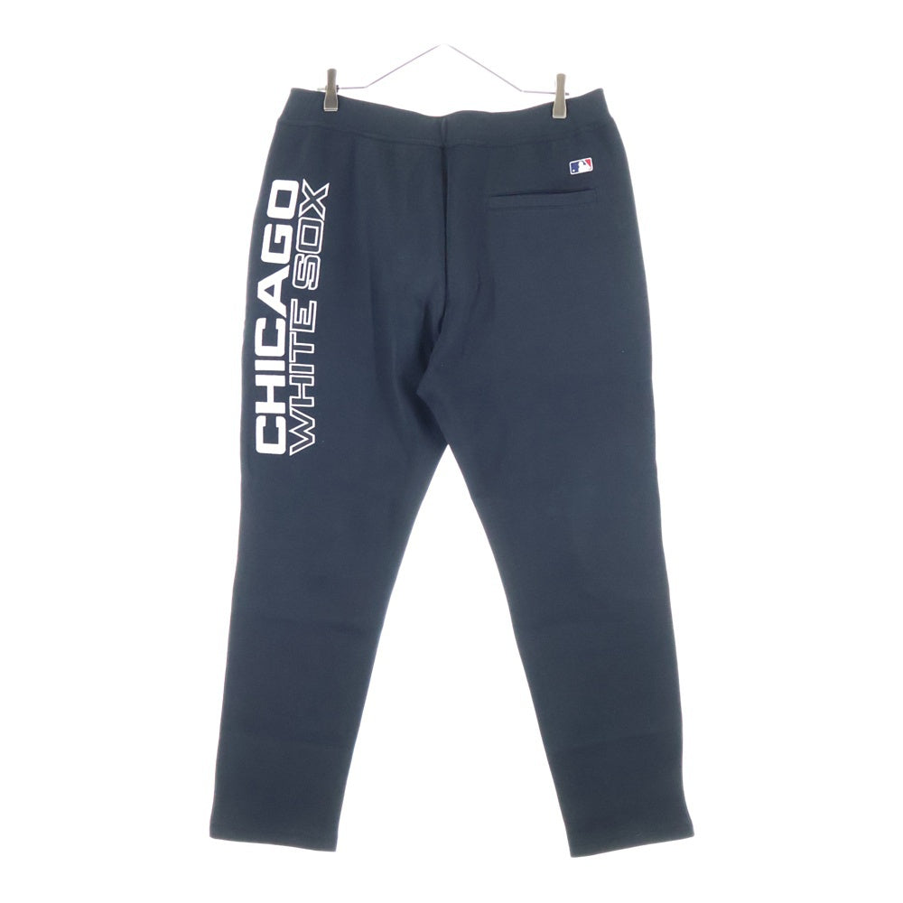 F.C.R.B./F.C.Real Bristol/FCRB(エフシーアールビー/エフシーレアルブリストル) 21AW MLB TOUR FLAT HEM TRAINING PANTS MLBツアー チーム刺繍 トレーニングパンツ ブラック FCRB-212010