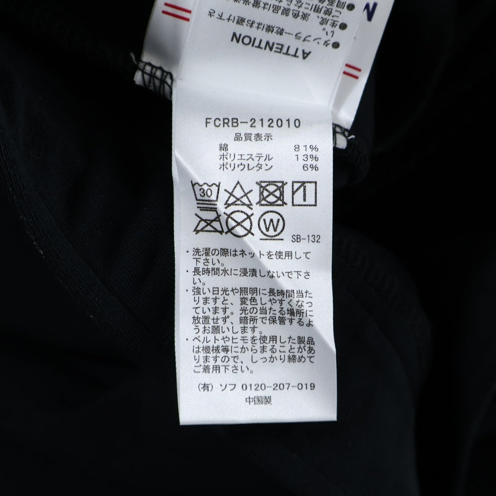 F.C.R.B./F.C.Real Bristol/FCRB(エフシーアールビー/エフシーレアルブリストル) 21AW MLB TOUR FLAT HEM TRAINING PANTS MLBツアー チーム刺繍 トレーニングパンツ ブラック FCRB-212010