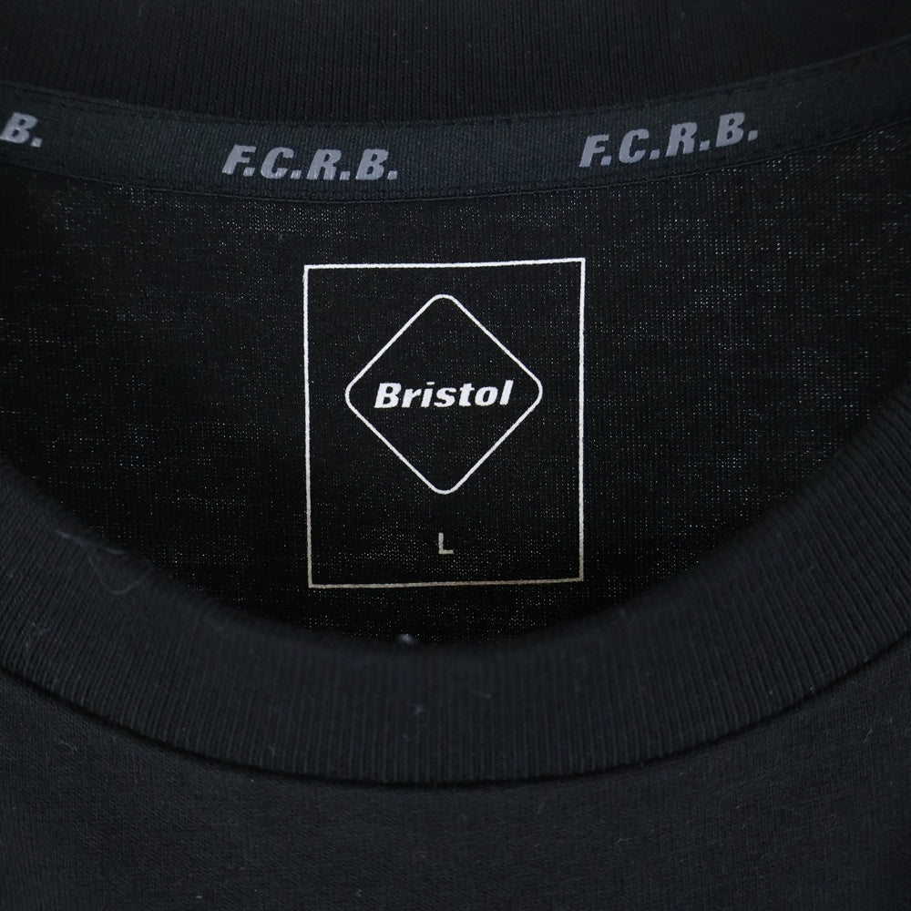 F.C.R.B./F.C.Real Bristol/FCRB(エフシーアールビー/エフシーレアルブリストル) 21AW MLB TOUR BW TEAM TEE MLBツアー チーム刺繍 クルーネック 半袖Tシャツ カットソー ブラック FCRB-212115