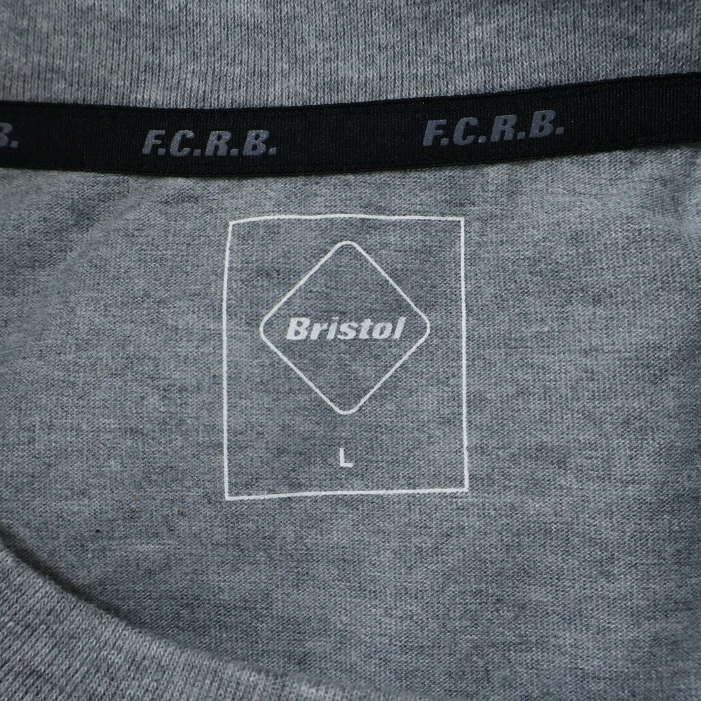 F.C.R.B./F.C.Real Bristol/FCRB(エフシーアールビー/エフシーレアルブリストル) 21AW MLB TOUR MATCH TEE MLBツアー フロントロゴ クルーネック 半袖Tシャツ カットソー グレー FCRB-212022