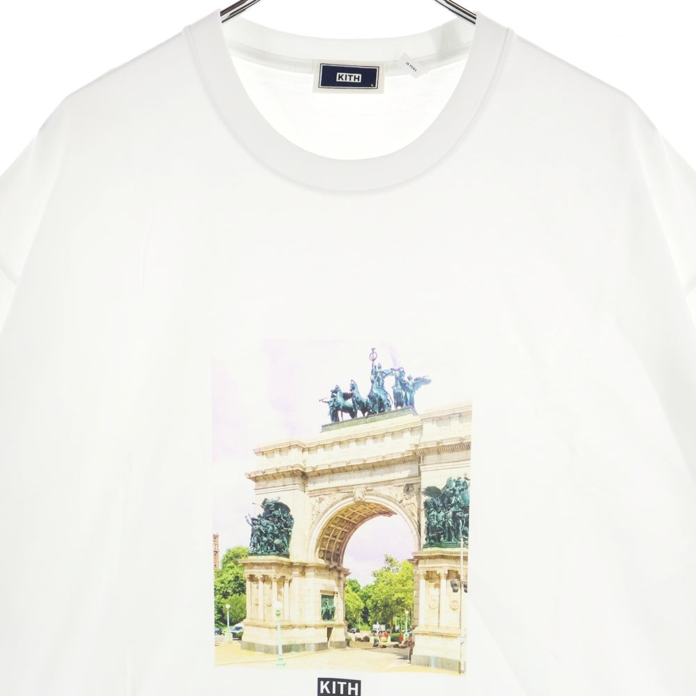 KITH(キス) 5 BOROUGH QUEENS TEE 5バラ クイーンズ プリント クルーネック 半袖Tシャツ カットソー ホワイト KH3961