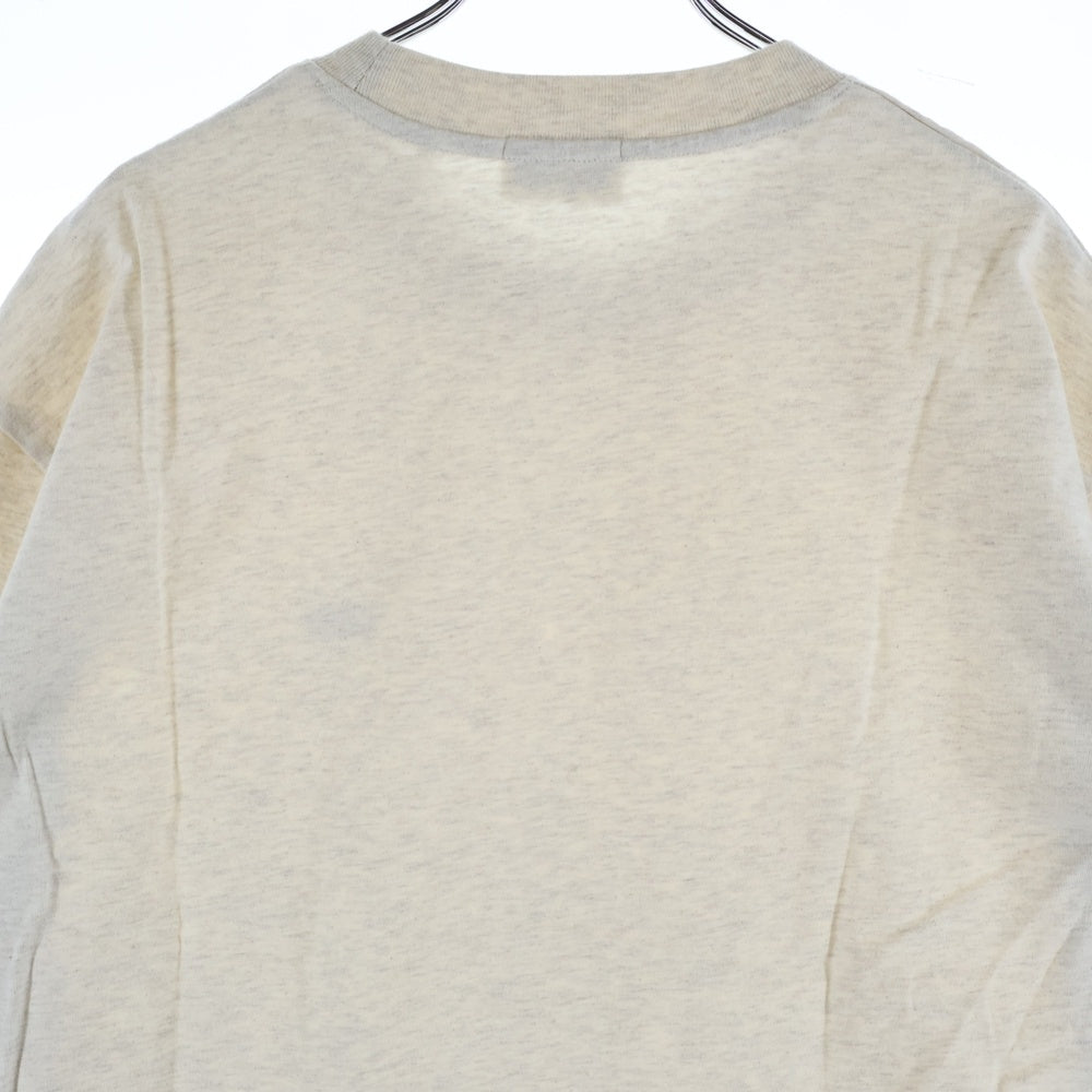 KITH(キス) LAX LONG-SLEEVE TEE パイルロゴ プリント クルーネック ロングスリーブ 長袖Tシャツ カットソー アイボリー KH3906