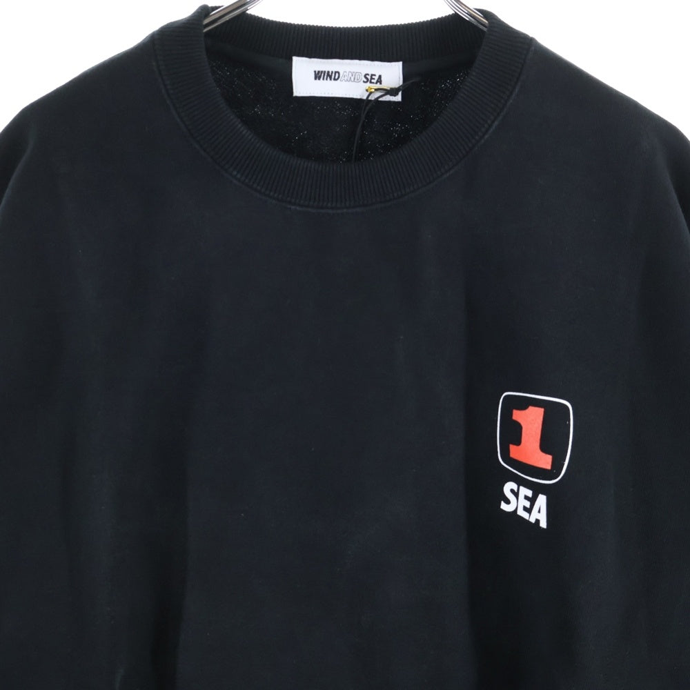 WIND AND SEA(ウィンダンシー) NAKAMEGURO 1ST ANNIV SWEAT SHIRT 中目黒 1周年 長袖ロングスリーブ クルーネック スウェット ブラック