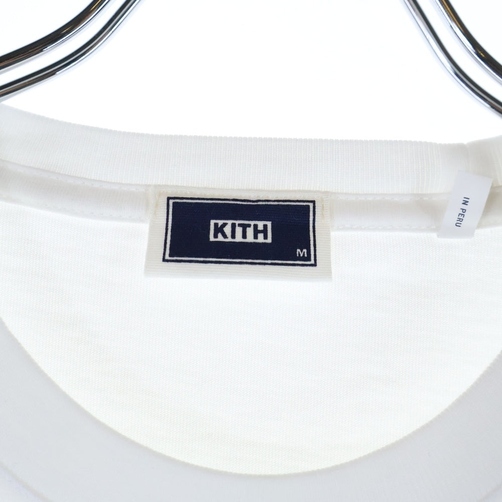 KITH(キス) NEW GOALS S/S TEE ニュー ゴールズ プリント クルーネック 半袖Tシャツ カットソー ホワイト KHM030030-101