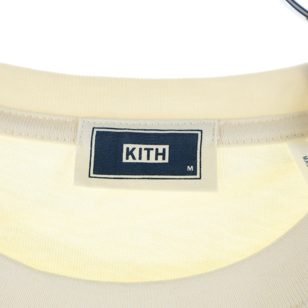 KITH(キス) MOSAIC TEE モザイク タイル ロゴ プリント クルーネック 半袖Tシャツ カットソー アイボリー KH3777-104