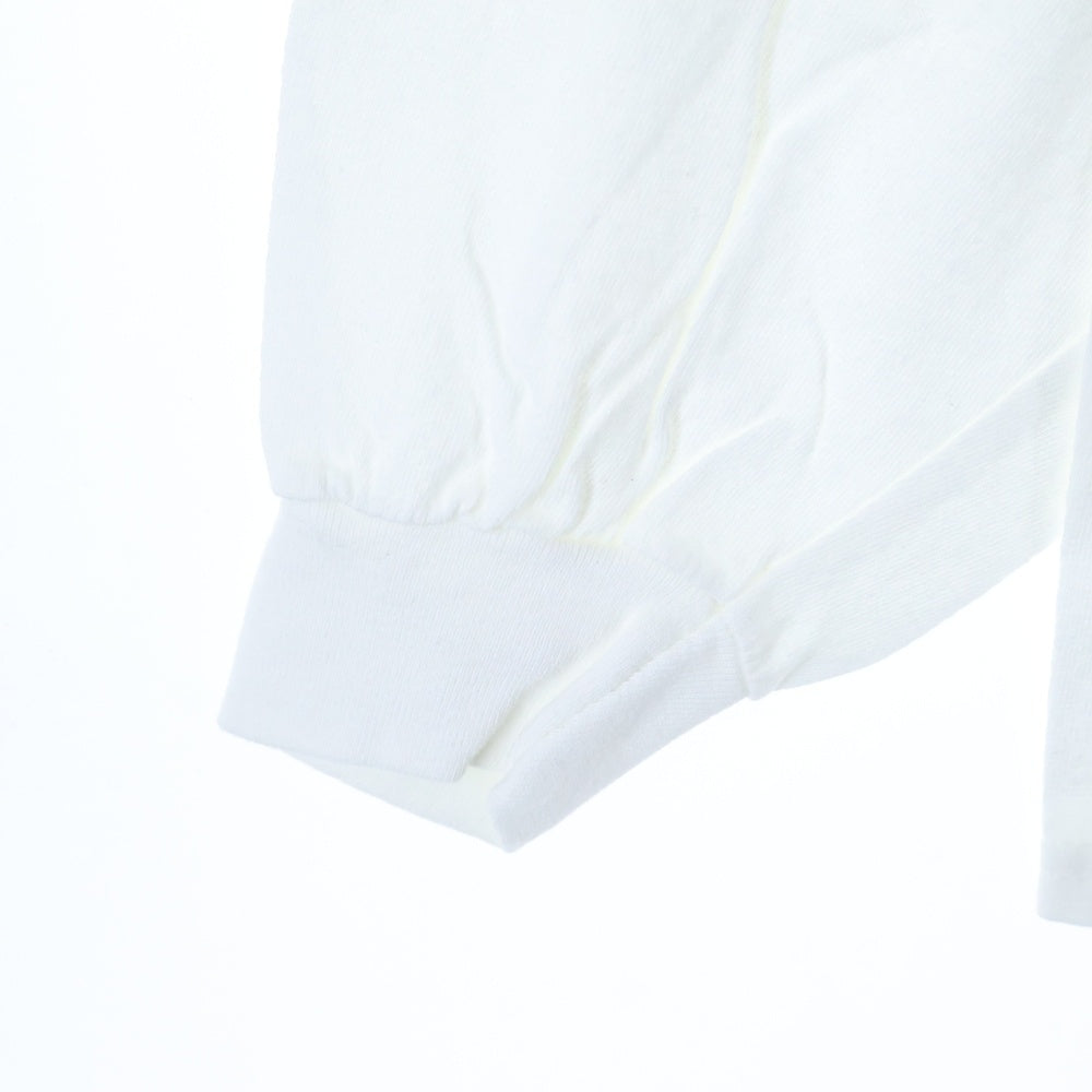 THE CONVENI(ザコンビニ) PEANUTS LS TEE ピーナッツ フロントロゴ ロングスリーブ 長袖Tシャツ カットソー ホワイト PUM-20100-C