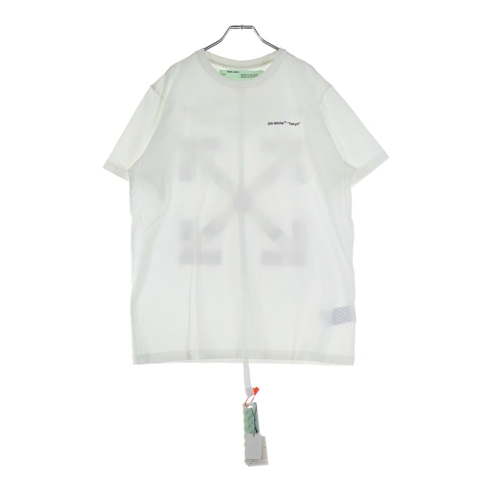 OFF-WHITE(オフホワイト) 19AW SG TOKYO T-SHIRT S/S トウキョウ ロゴ プリント クルーネック 半袖Tシャツ カットソー ホワイト OMAA027T9185926