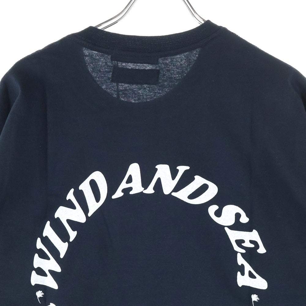 WIND AND SEA(ウィンダンシー) ×GOD SELECTION XXX WDS×XXX circle-xxx T-SHIRT ゴッドセレクション サークルロゴ プリント クルーネック 半袖Tシャツ カットソー ブラック WDS-XXX-02
