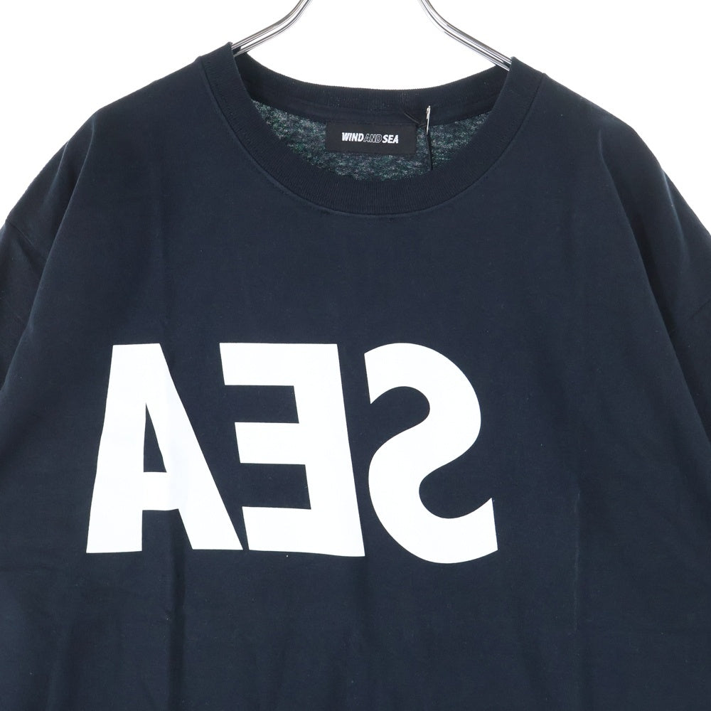 WIND AND SEA(ウィンダンシー) ×CASETIFY WDS INVERT T-SHIRT ケースティファイ ロゴプリント クルーネック 半袖Tシャツ カットソー ブラック WDS-CSTF-03