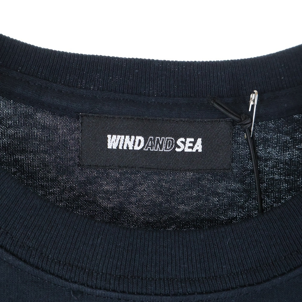 WIND AND SEA(ウィンダンシー) ×CASETIFY WDS INVERT T-SHIRT ケースティファイ ロゴプリント クルーネック 半袖Tシャツ カットソー ブラック WDS-CSTF-03