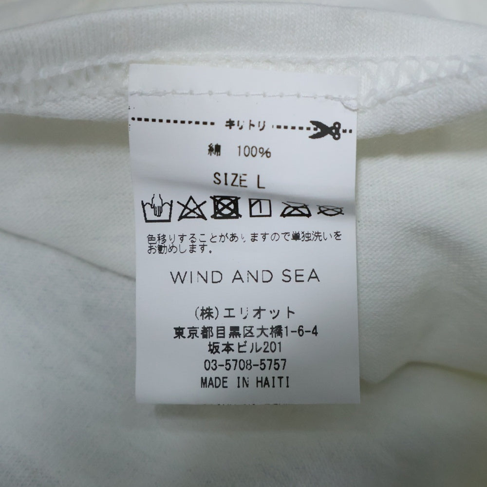 WIND AND SEA(ウィンダンシー) PHOTO T-SHIRT フォトプリント クルーネック 半袖Tシャツ カットソー ホワイト WDS-CS-163