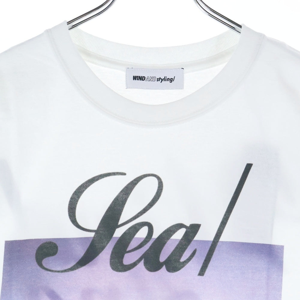 WIND AND SEA(ウィンダンシー) ×styling PHOTO T-SHIRT スタイリング フォトプリント クルーネック 半袖Tシャツ カットソー ホワイト 16W C T 201079
