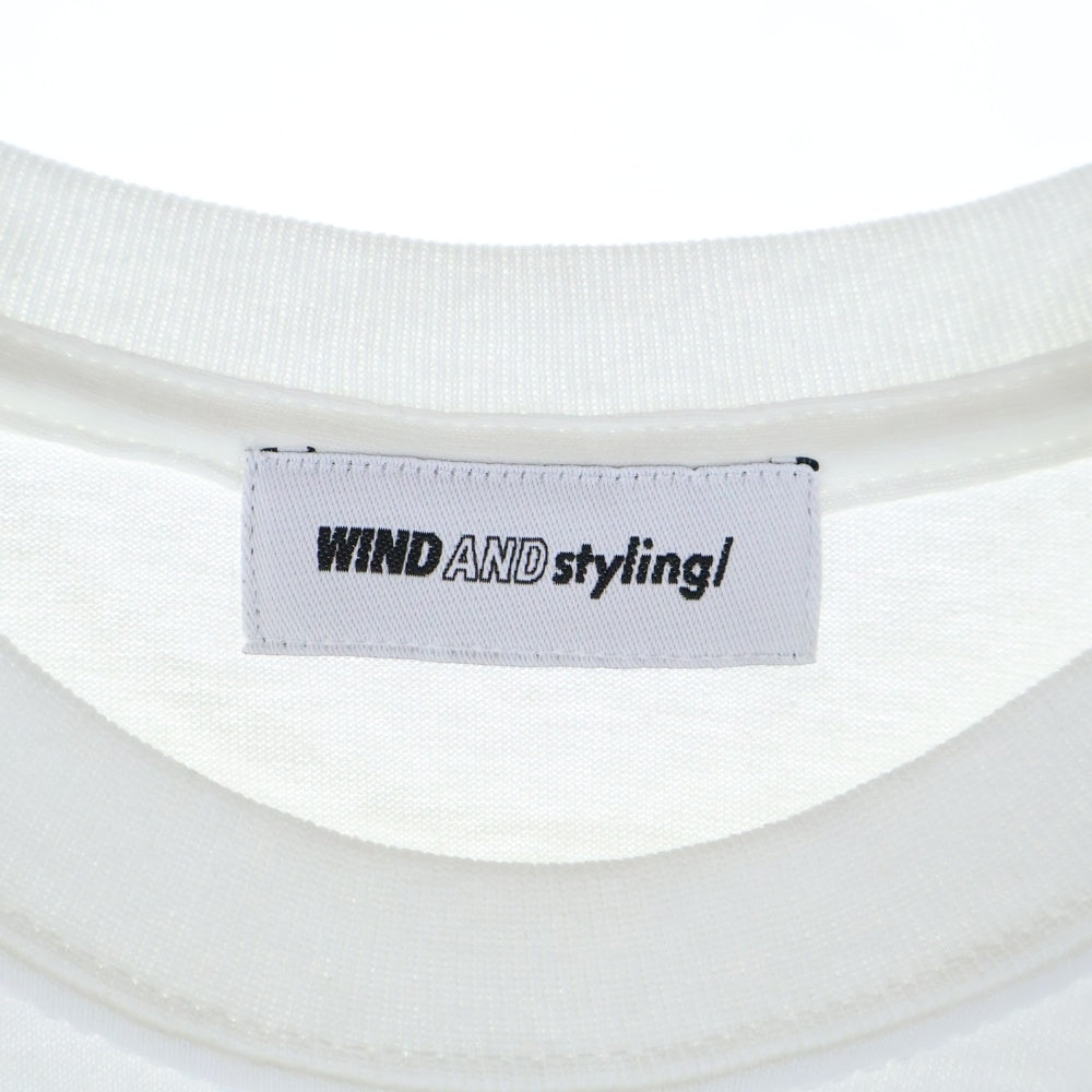 WIND AND SEA(ウィンダンシー) ×styling PHOTO T-SHIRT スタイリング フォトプリント クルーネック 半袖Tシャツ カットソー ホワイト 16W C T 201079