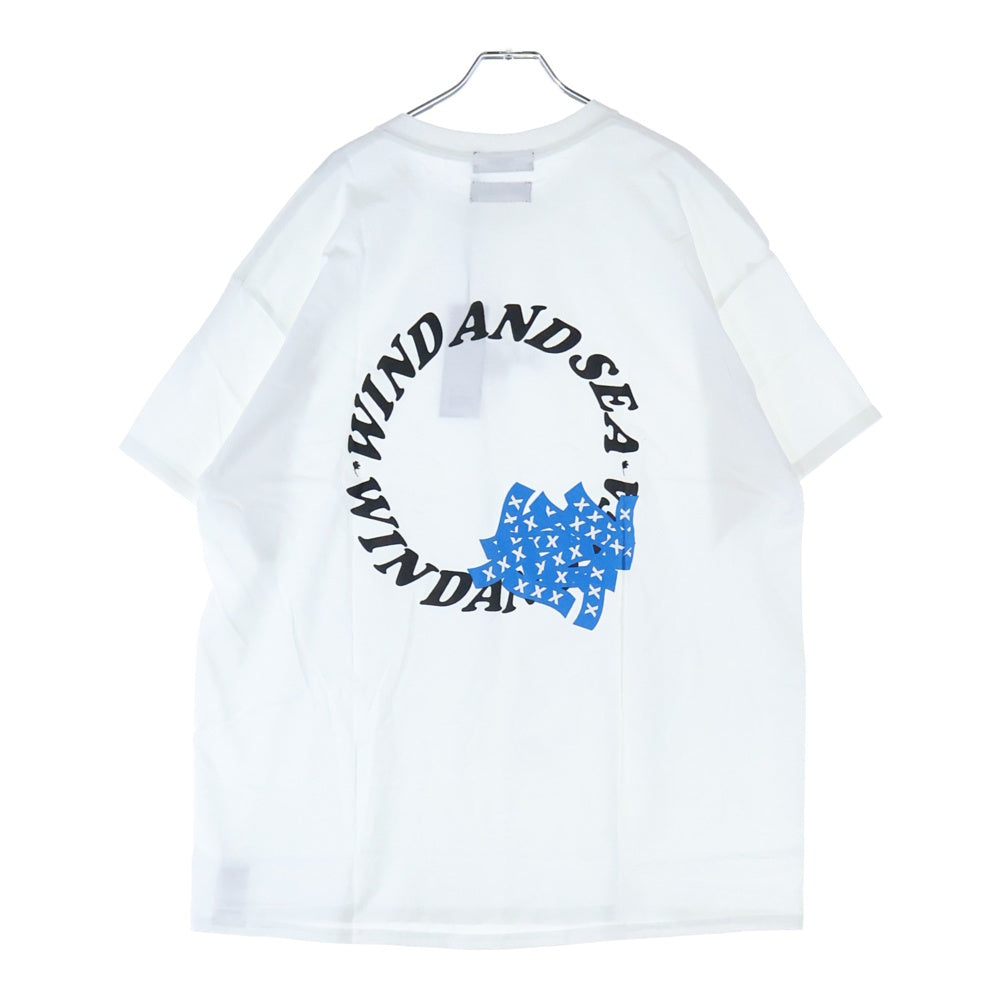 WIND AND SEA(ウィンダンシー) ×GOD SELECTION XXX WDS×XXX circle-xxx T-SHIRT ゴッドセレクション サークルロゴ プリント クルーネック 半袖Tシャツ カットソー ホワイト WDS-XXX-02
