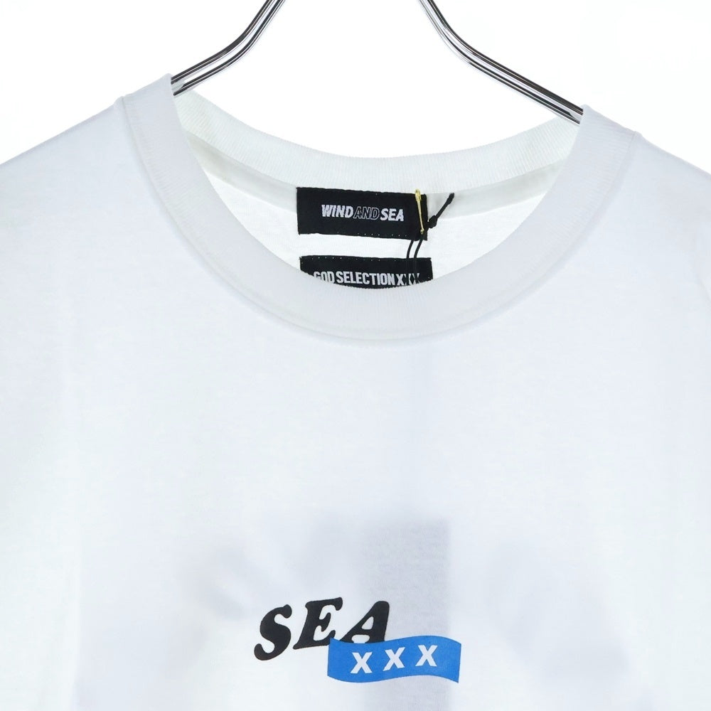 WIND AND SEA(ウィンダンシー) ×GOD SELECTION XXX WDS×XXX circle-xxx T-SHIRT ゴッドセレクション サークルロゴ プリント クルーネック 半袖Tシャツ カットソー ホワイト WDS-XXX-02