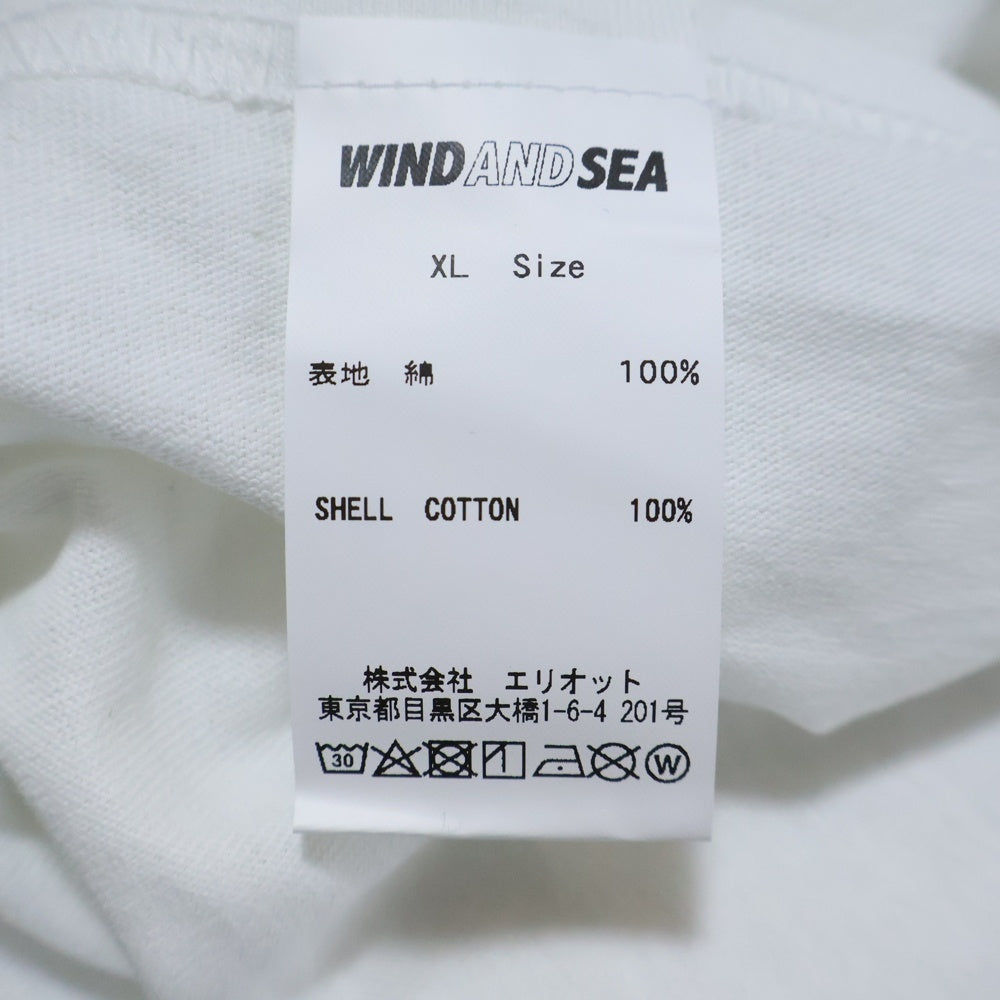 WIND AND SEA(ウィンダンシー) ×GOD SELECTION XXX WDS×XXX circle-xxx T-SHIRT ゴッドセレクション サークルロゴ プリント クルーネック 半袖Tシャツ カットソー ホワイト WDS-XXX-02