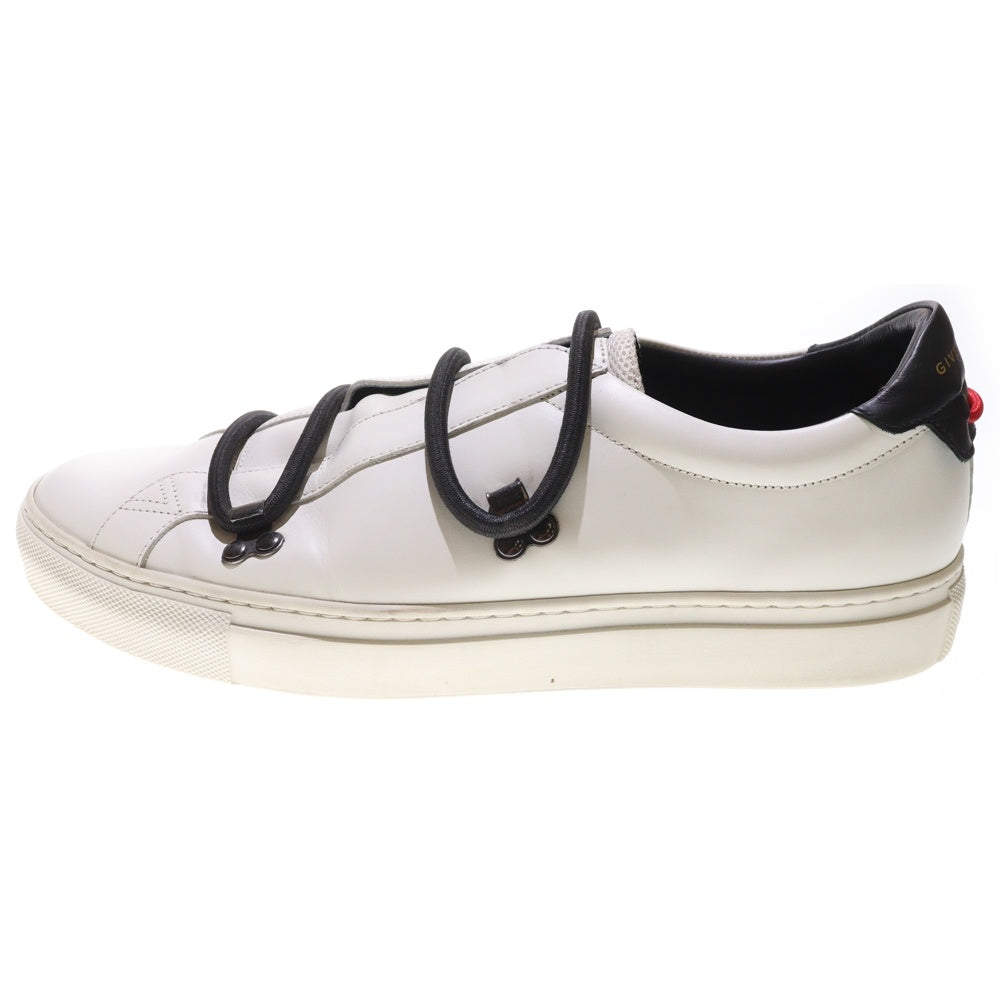 Givenchy ジバンシー スニーカー アーバンストリート シンプル ロゴ 靴 ローカット ファッションアイテム アパレル BM08219876 レザー  ラバー   ブラック 黒 メンズ 定番 美品【中古品】 GIVENCHY(ジバンシィ) URBAN STREET アーバンストリート ロープ