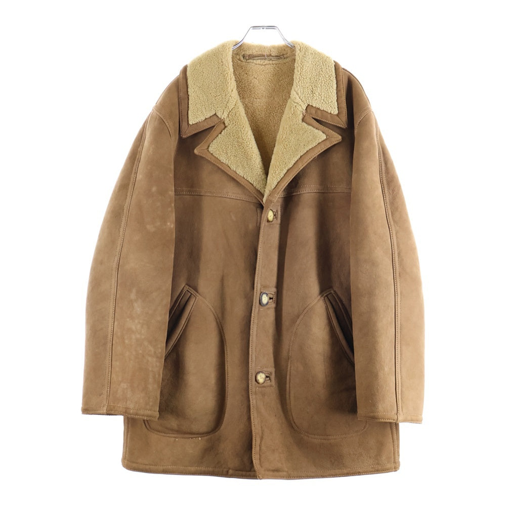 Abercrombie&Fitch(アバクロンビーアンドフィッチ) 60‐70S VINTAGE ヴィンテージ ムートン レザー コート ベージュ