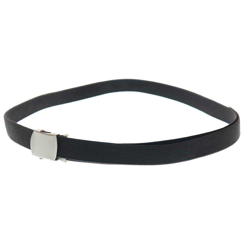 Yohji Yamamoto POUR HOMME(ヨウジヤマモト プールオム) エンブロイダリー ロゴ 30mm ガチャベルト ブラック HD‐F02‐560