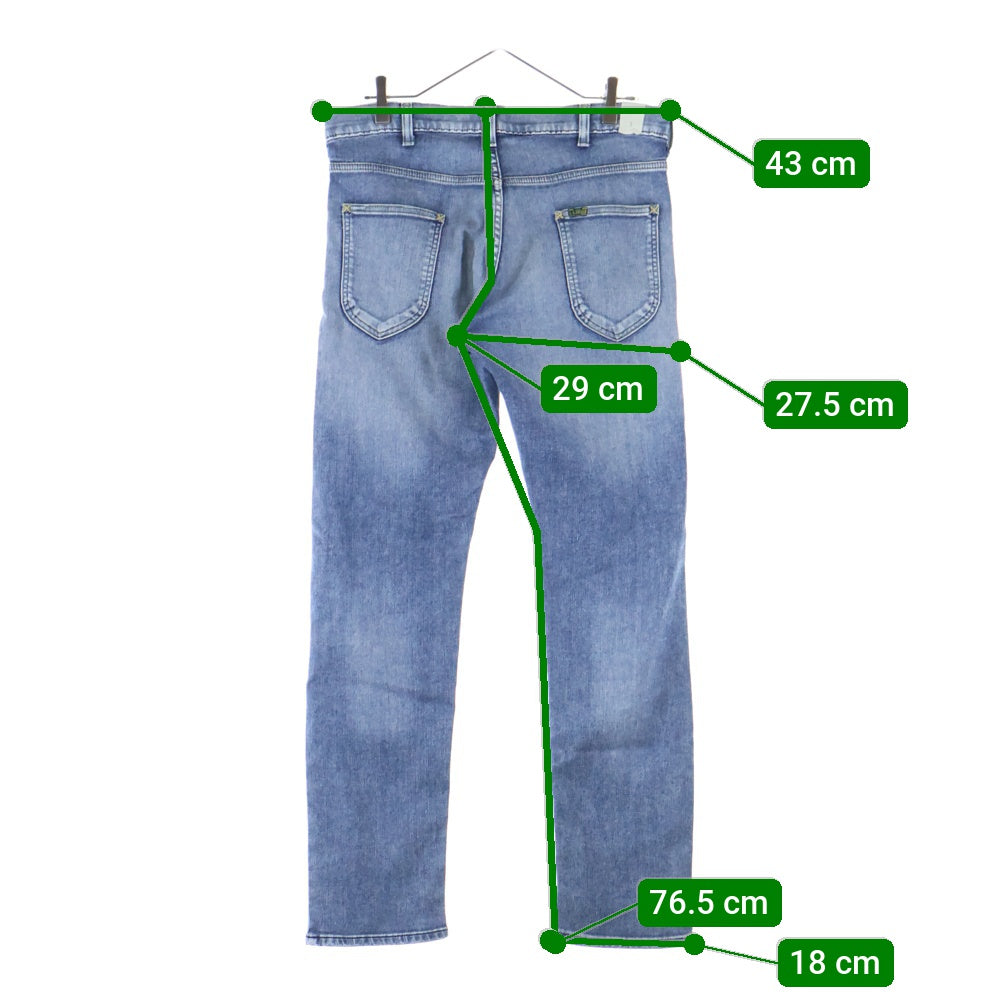 LEE(リー) ×N.HOOLYWOOD エヌ・ハリウッド デニムパンツ スリムフィット ジップフライ インディゴ LB0053