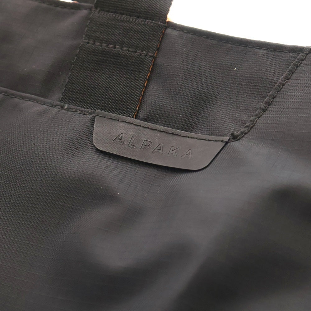 NO BRAND(ノーブランド) ALPAKA(アルパカ) ELEMENTS TOTE M エレメンツトート ハンドバック ブラック/オレンジ