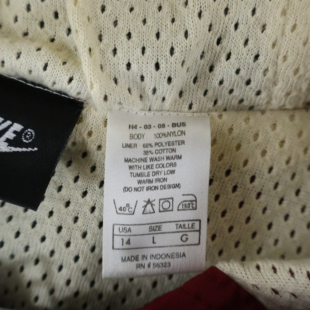 NIKE(ナイキ) 90S VINTAGE ラインデザイン ナイロン ジップアップ トラックジャケット レッド