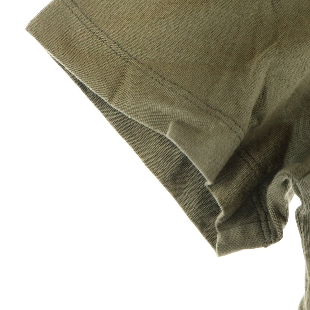 MONCLER(モンクレール) MAGLIA T-SHIRT マリア 胸ロゴデザイン クルーネック カットソー 半袖Tシャツ グリーン G20918C000043 8390T