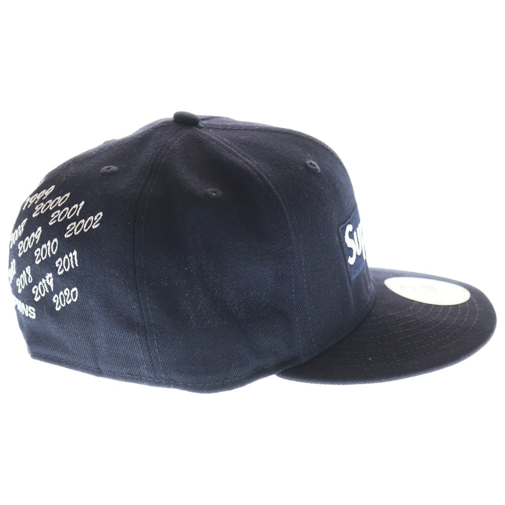 SUPREME(シュプリーム) 21SS ×NEW ERA 59FIFTY Champions Box Logo ニューエラ チャンピオンボックスロゴ キャップ 帽子 ネイビー