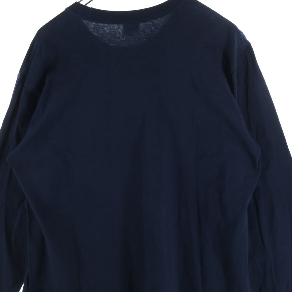 SUPREME(シュプリーム) 21AW ×Thrasher Multi Logo L/S Tee スラッシャー マルチロゴ クルーネック 長袖Tシャツ カットソー ネイビー