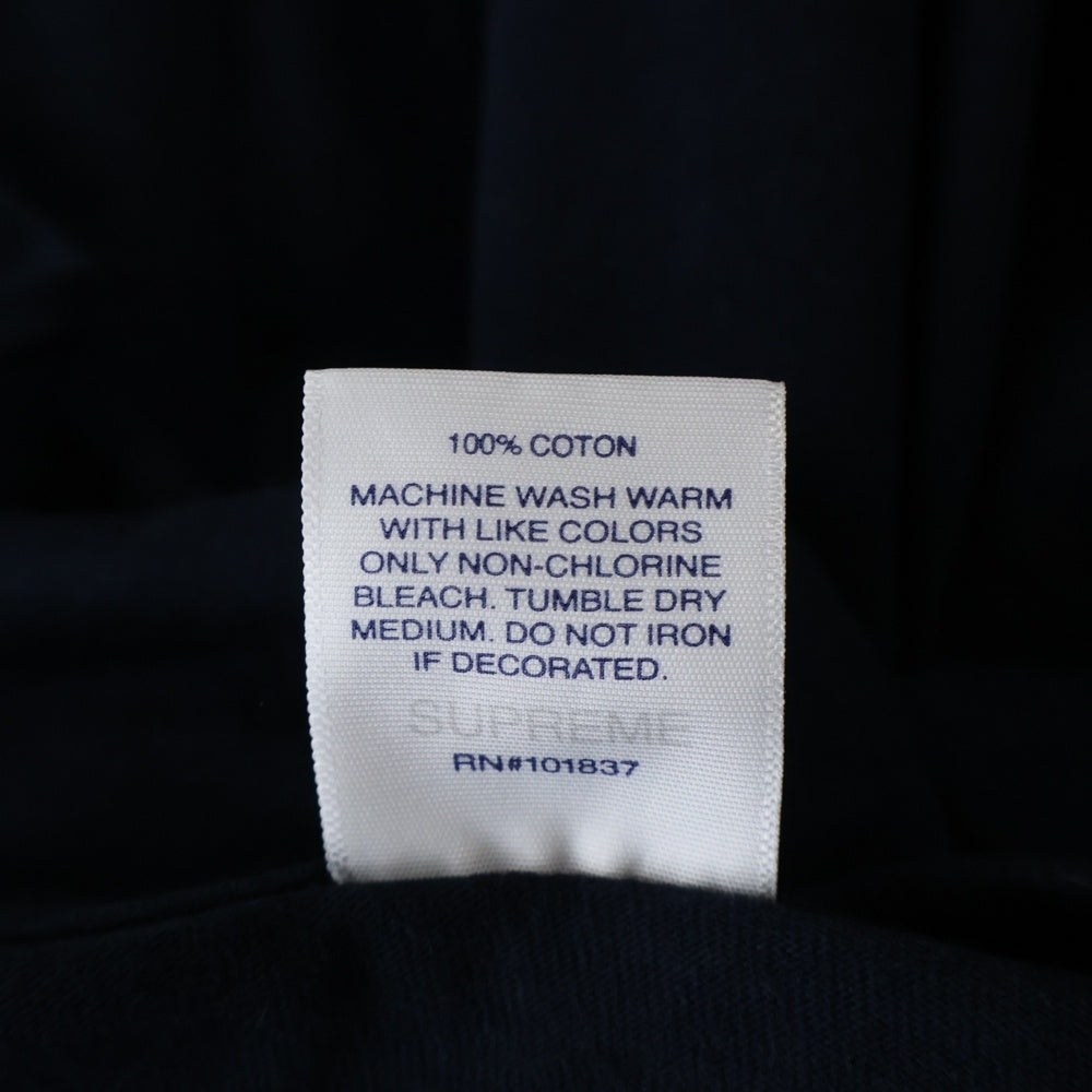 SUPREME(シュプリーム) 21AW ×Thrasher Multi Logo L/S Tee スラッシャー マルチロゴ クルーネック 長袖Tシャツ カットソー ネイビー