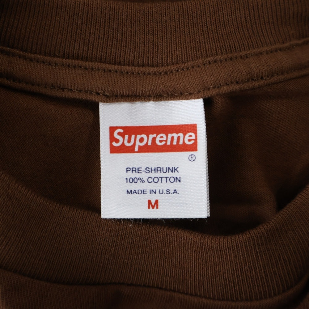 SUPREME(シュプリーム) 23SS Ronin Tee ロニン フロントプリント 半袖Tシャツ カットソー ブラウン