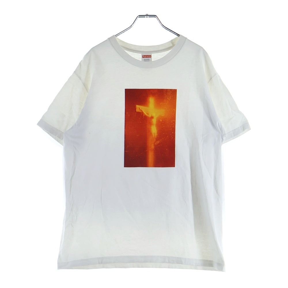 SUPREME(シュプリーム) 17AW Piss Christ Tee ピスキリスト フロントプリント 半袖Tシャツ カットソー ホワイト