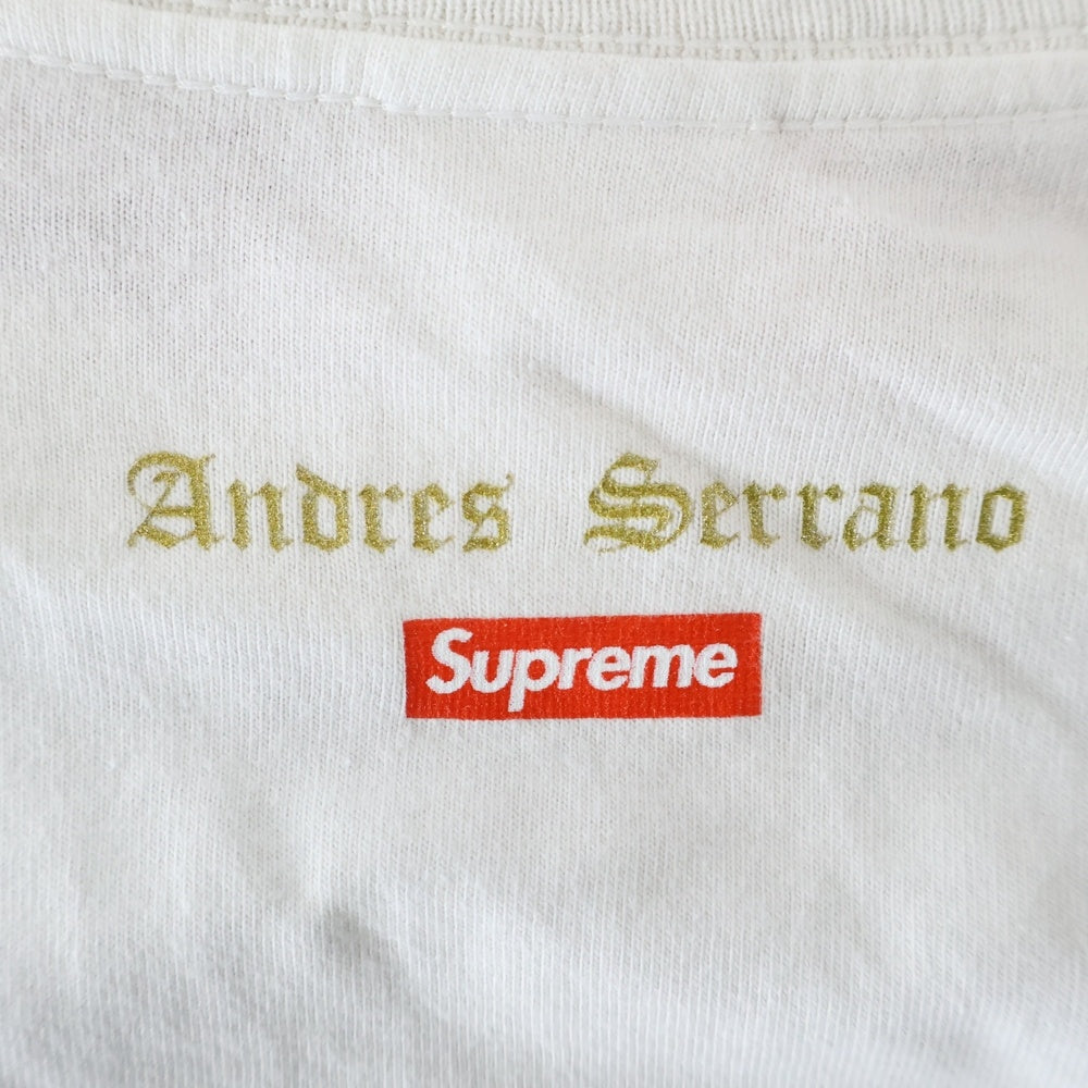 SUPREME(シュプリーム) 17AW Piss Christ Tee ピスキリスト フロントプリント 半袖Tシャツ カットソー ホワイト