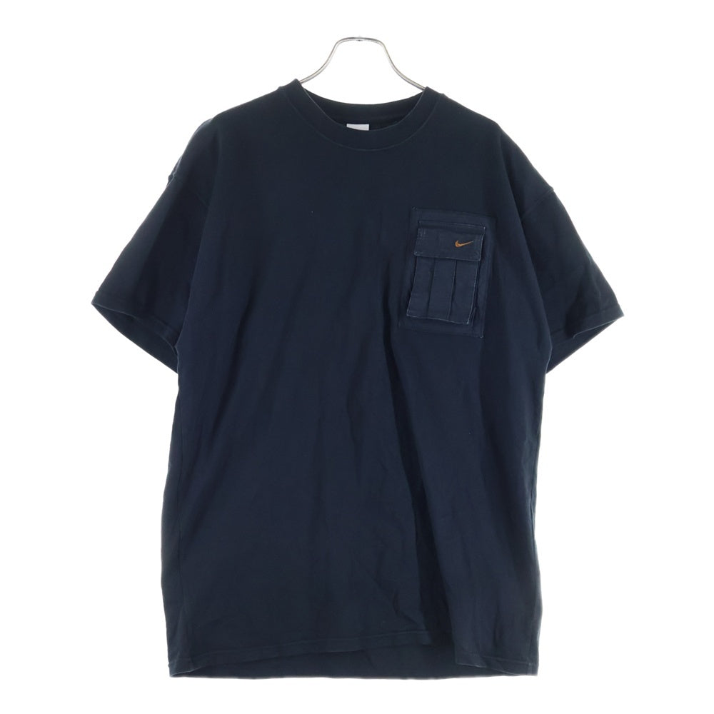 NIKE(ナイキ) 20SS ×TRAVIS SCOTT CACTUS JACK NRG AG TEE トラヴィススコット カクタスジャック ロゴエンブロイダリー 半袖 ポケットTシャツ ブラック CU0460-010