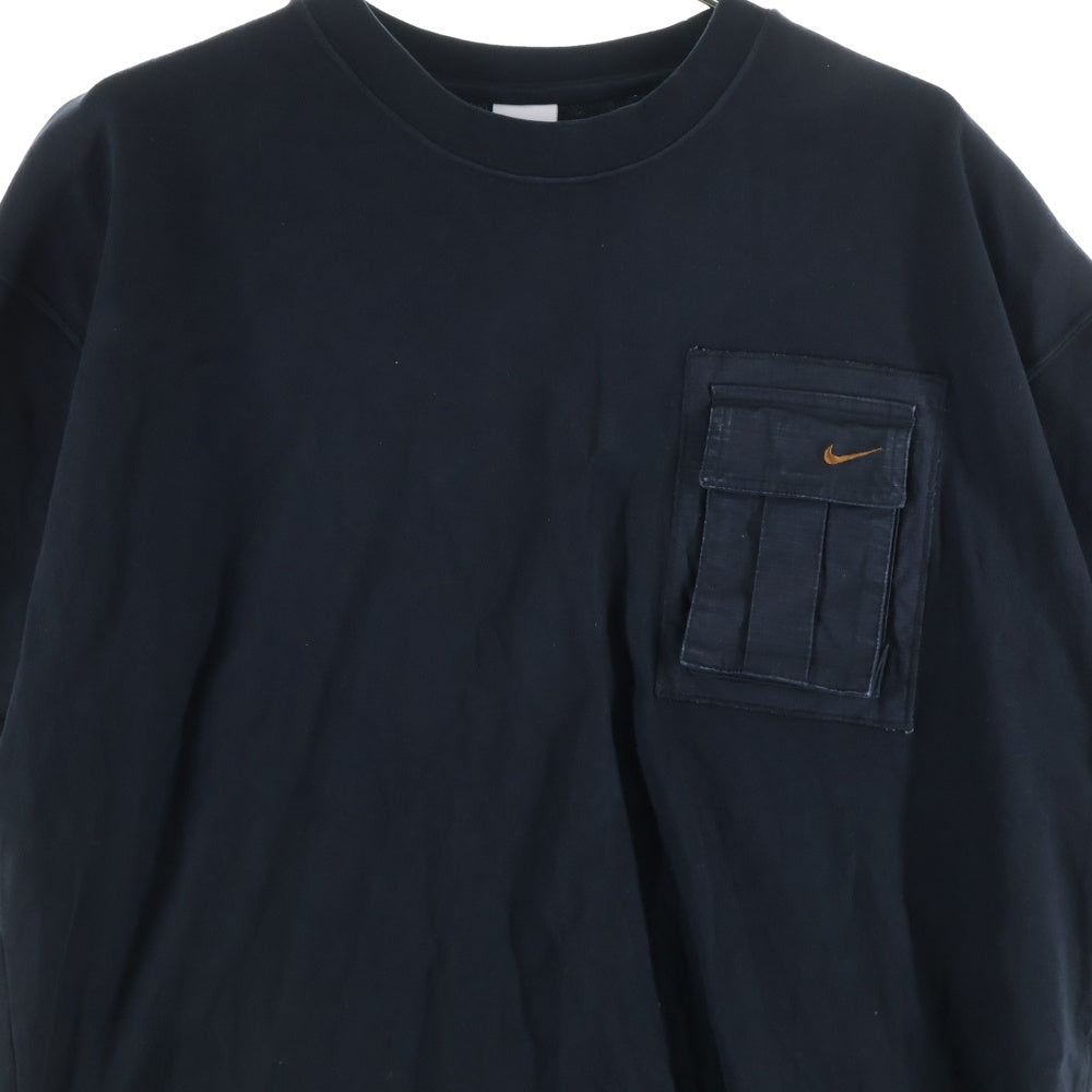 NIKE(ナイキ) 20SS ×TRAVIS SCOTT CACTUS JACK NRG AG TEE トラヴィススコット カクタスジャック ロゴエンブロイダリー 半袖 ポケットTシャツ ブラック CU0460-010