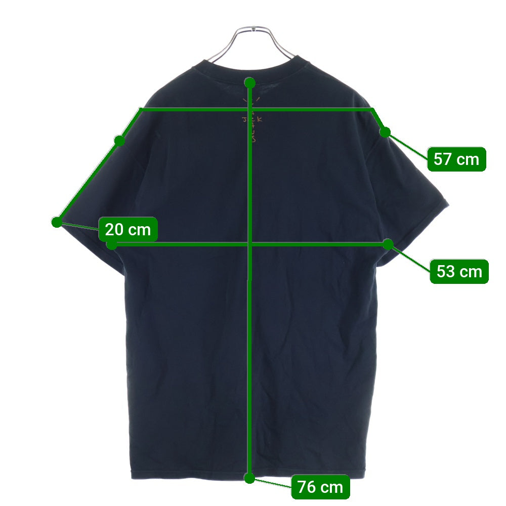 NIKE(ナイキ) 20SS ×TRAVIS SCOTT CACTUS JACK NRG AG TEE トラヴィススコット カクタスジャック ロゴエンブロイダリー 半袖 ポケットTシャツ ブラック CU0460-010