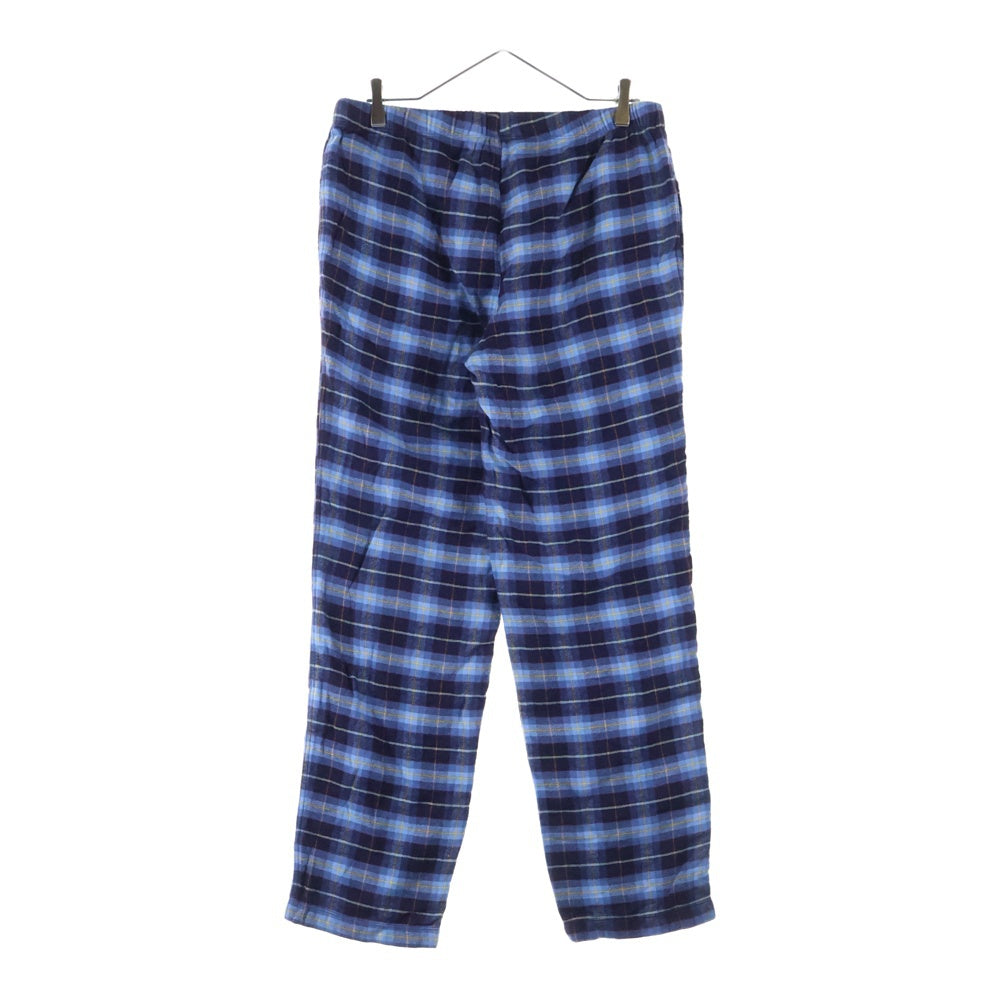 Paul Smith(ポールスミス) フランネルチェック ドローストリング ストレートパンツ ブルー 30-7734