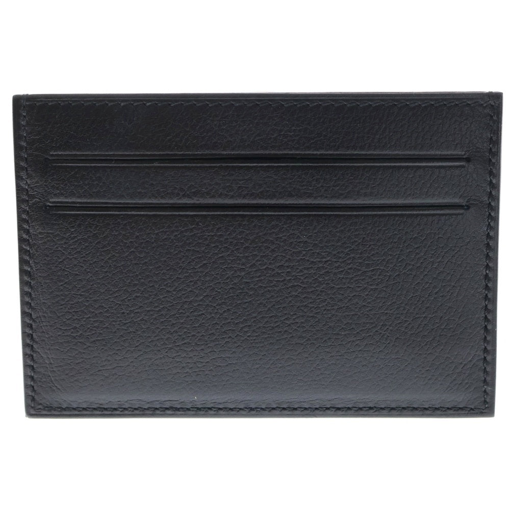 HERMES(エルメス) シチズン ツイル レザーカードケース ブラック B刻印