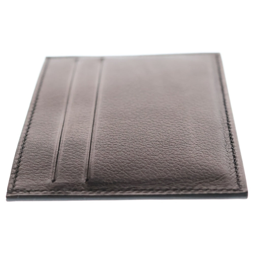 HERMES(エルメス) シチズン ツイル レザーカードケース ブラック B刻印