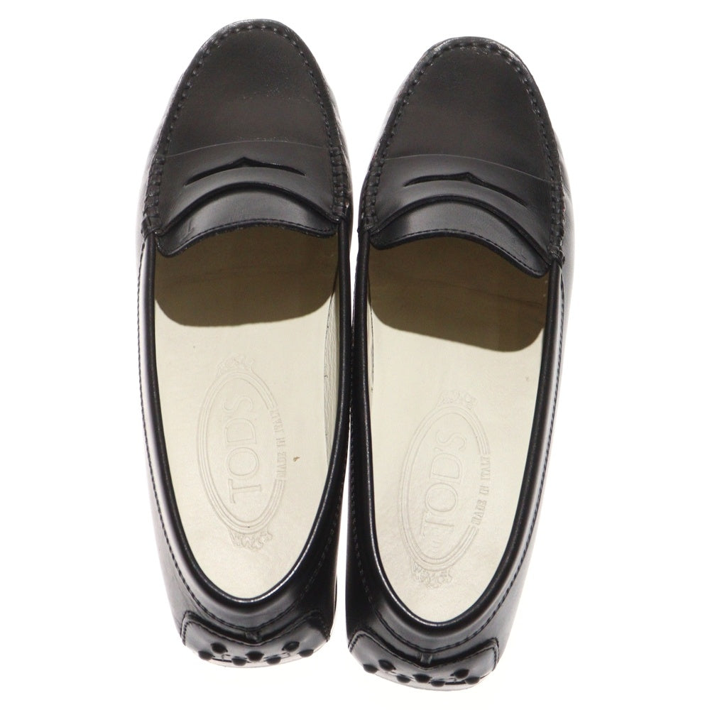 TOD'S(トッズ) ドライビングシューズ レザー ペニーローファー レディース ブラック
