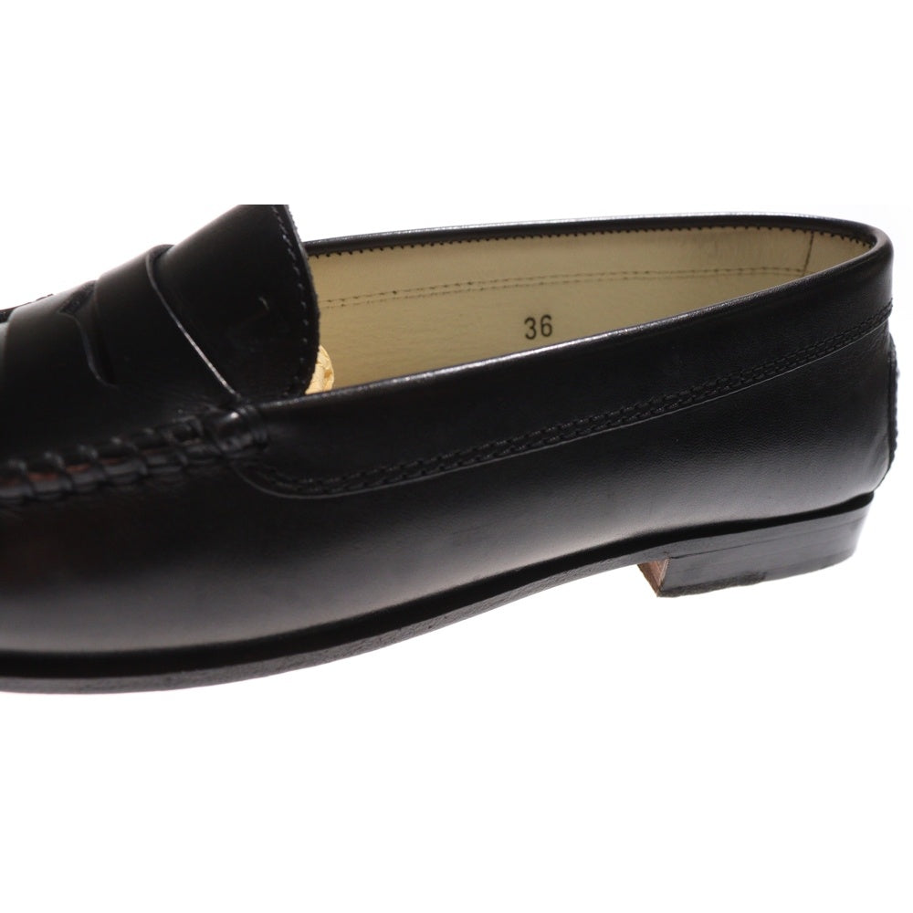 TOD'S(トッズ) ドライビングシューズ レザー ペニーローファー レディース ブラック