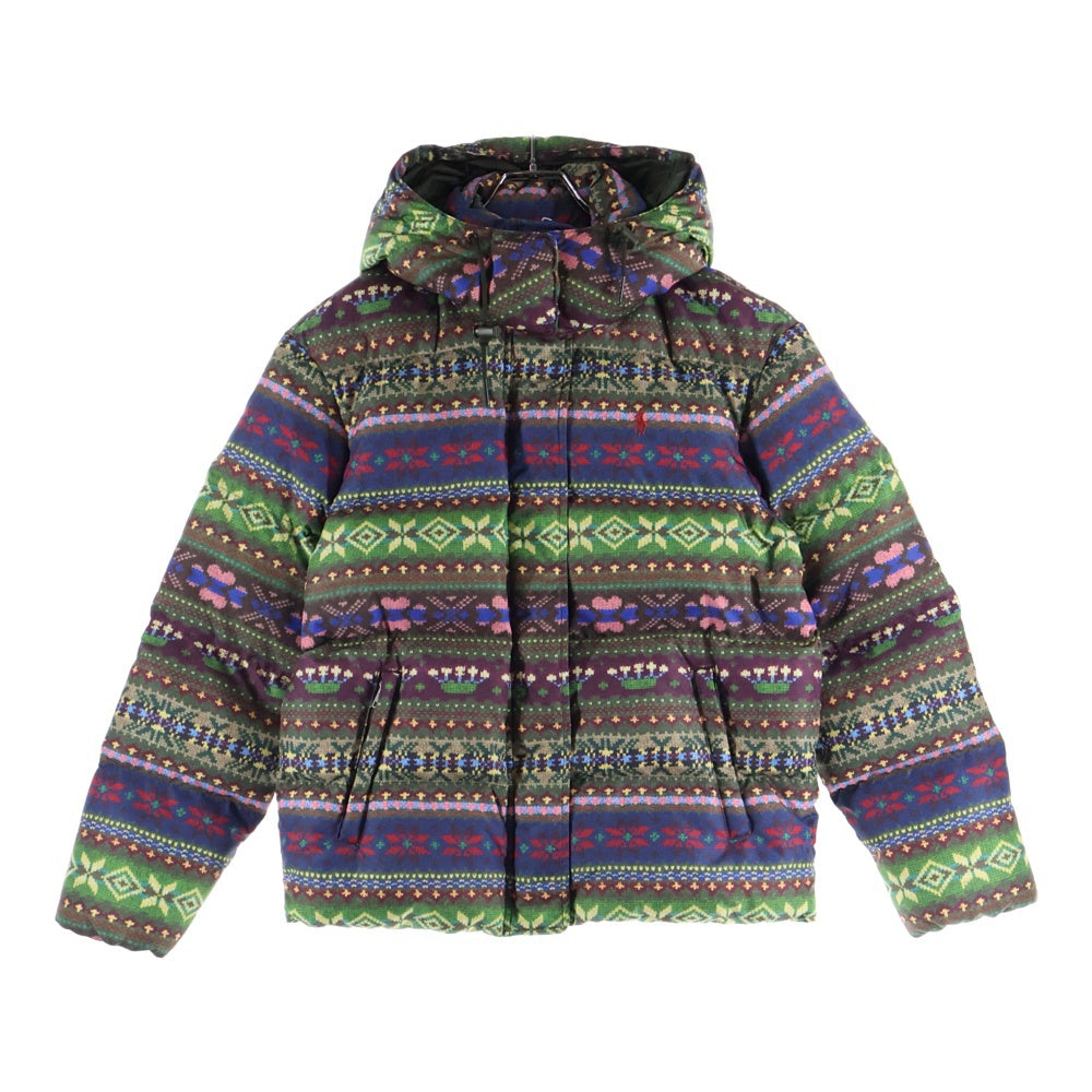 POLO RALPH LAUREN(ポロラルフローレン) ウォーターリペラント フーデッド ジップアップダウンジャケット マルチカラー WMPOOTWN2820243