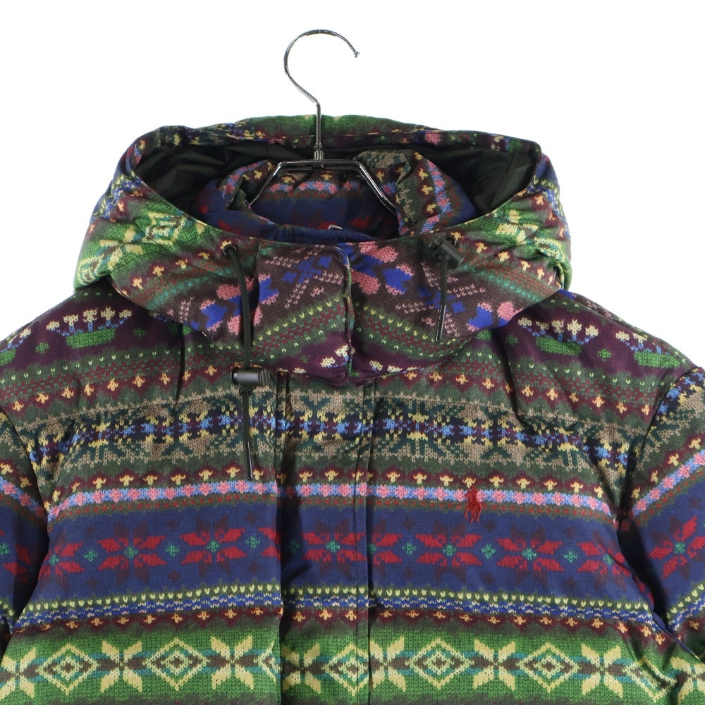 POLO RALPH LAUREN(ポロラルフローレン) ウォーターリペラント フーデッド ジップアップダウンジャケット マルチカラー WMPOOTWN2820243