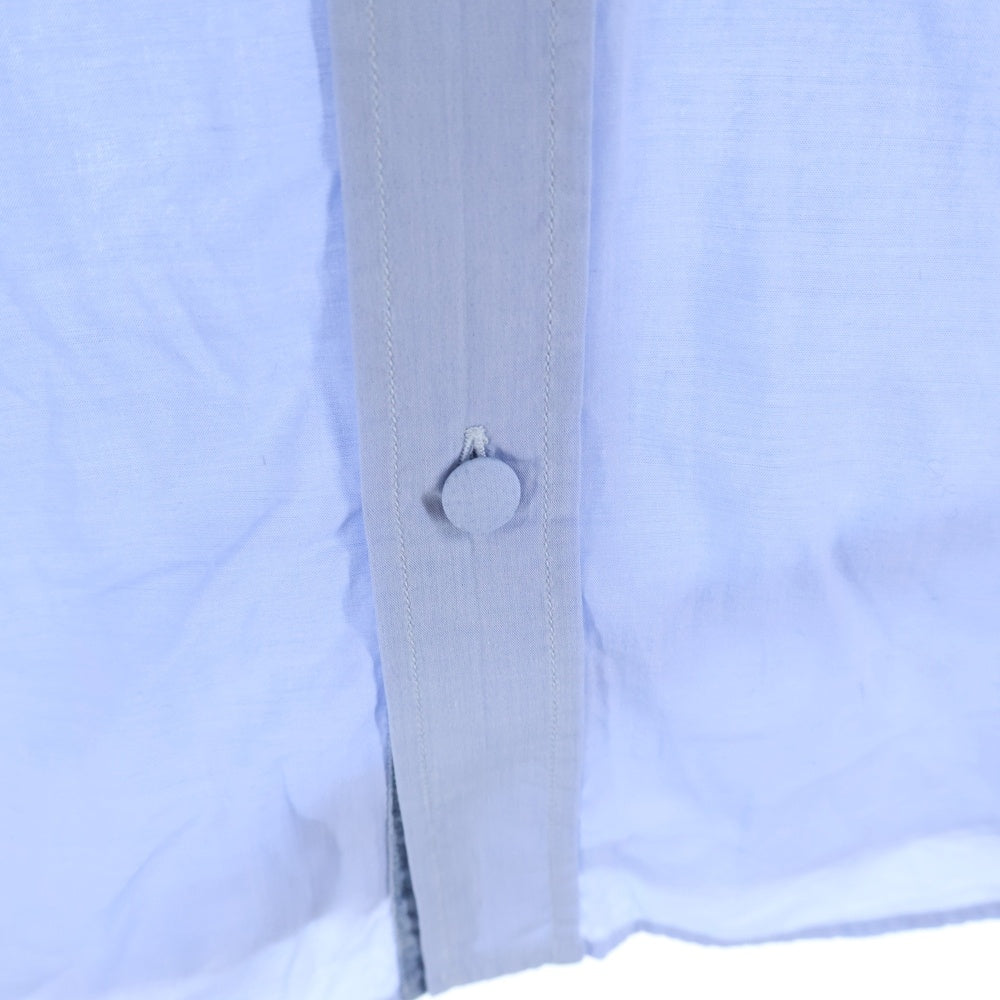 DOLCE & GABBANA(ドルチェアンドガッバーナ) 胸ポケット デニム切り替え 8B 長袖シャツ ブルー