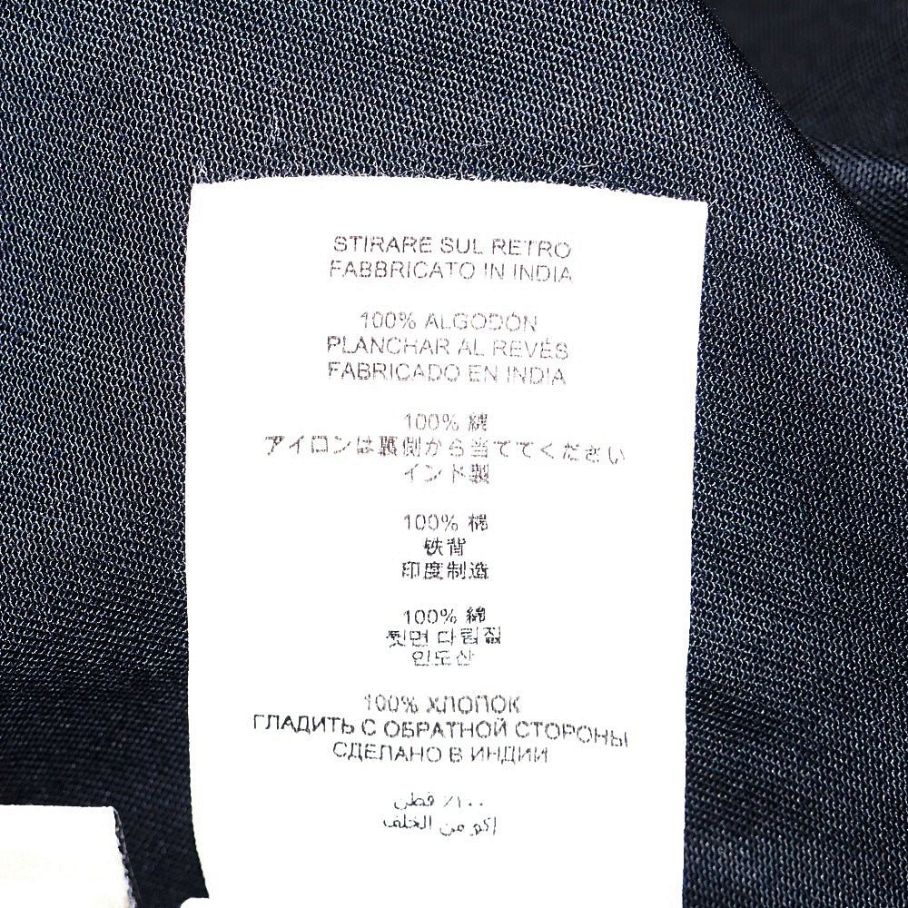 DRIES VAN NOTEN(ドリスヴァンノッテン) 25SS BEADED APPLIQUE SHIRT NAVY ビーデッド アプリケ シュート バックエンブロイダリーデザイン 4B 長袖シャツ ネイビー 251-020754-1473-509