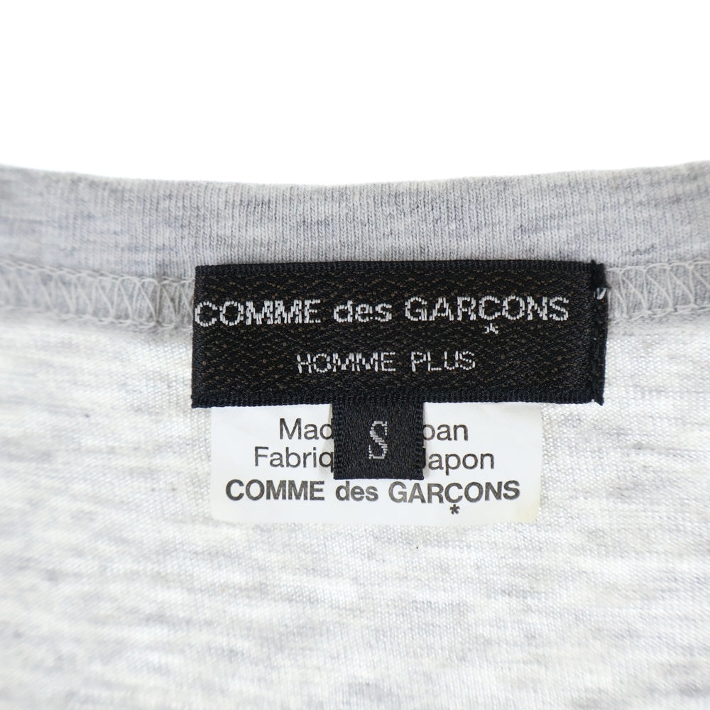 COMME des GARCONS HOMME PLUS(コムデギャルソンオムプリュス) 18SS AD2017 スパンコールデザイン サイドレース タンクトップ グレー/レッド PA-T018