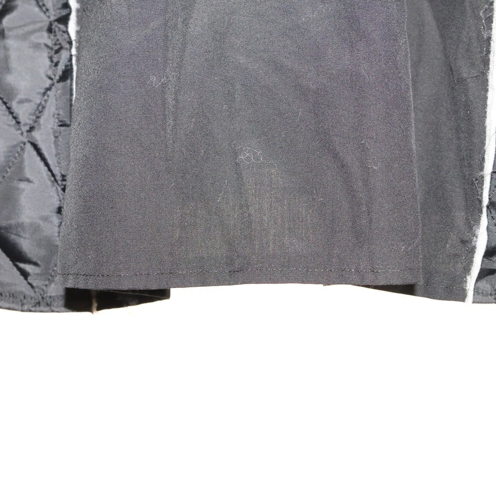 COMME des GARCONS HOMME PLUS(コムデギャルソンオムプリュス) AD2017 キルティング切り替え 7B レギュラーカラー 長袖シャツ ブラック PB-B019