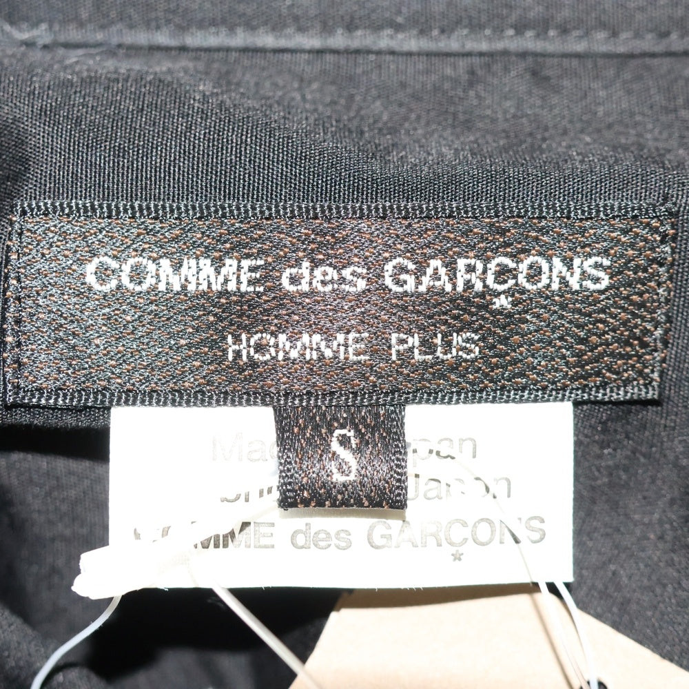 COMME des GARCONS HOMME PLUS(コムデギャルソンオムプリュス) AD2017 キルティング切り替え 7B レギュラーカラー 長袖シャツ ブラック PB-B019