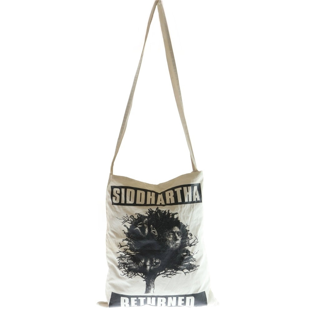 RAF SIMONS(ラフシモンズ) 04SS SIDDHARTHA RETURNED ARCHIVE シッダールタ リターンド アーカイブ 宗教期 フロントロゴデザイン トートバッグ ホワイト