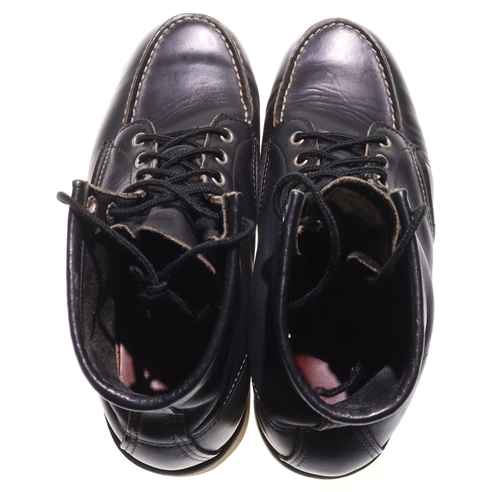 RED WING(レッド ウイング) 90S VINTAGE 新四角犬タグ 6インチ クラシックモックトゥ ヴィンテージ レザーブーツ ハイカットブーツ ブラック 8179